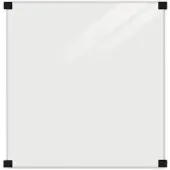 Plus Zaun Verbundglas inkl. 4 schwarzer Beschläge 90 x 91 cm rauchgrau-schwarz
