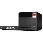 Qnap TS-473A-SW5T-US, NAS, Tower, Ryzen Embedded, V1500B, 8 GB, DDR4