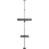 Techly ICA-TR32, 94 cm (37 Zoll), 177,8 cm (70 Zoll), 30 kg, 200 x 200 mm, 600 x 400 mm, Schwarz, Grau