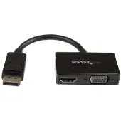 StarTech.com .com Reise A/V Adapter: 2-in-1 DisplayPort auf HDMI oder VGA Konverter,