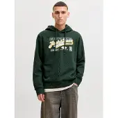 Jack & Jones Kapuzensweatshirt "JJELOGO SWEAT HOOD 2 COL AW26 SN", Baumwollmischung, regular fit
