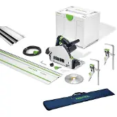 Festool Tauchsäge TS 55 FEBQ Plus FS 577010 + Tasche Hebelzwinge Splitterschutz