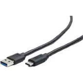 Gembird CCP-USB3-AMCM-6, 1,8 m, USB C, USB A, USB 3.2 Gen 1 (3.1 Gen 1), Männlich/Männlich, Schwarz