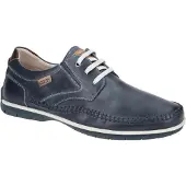 Pikolinos für Herren. M9A-4118 Lederschnürschuhe Marbella blau Gummizug (40), Wohnung, Schnürsenkel, Lässig