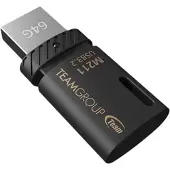Team Group M211, 64 GB, USB Typ-C, 3.2 Gen 1 (3.1 Gen 1), 100 MB/s, Ohne Deckel, Schwarz