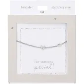 Depesche Armband Silber Heart of Gold mit Buchstabe V und Herzanhänger