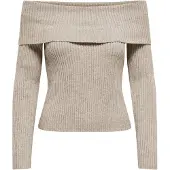 ONLY Strickpullover "ONLKATIA LIFE LS OFF SHOULDER KNT NOOS" Viskosemischung, regular fit