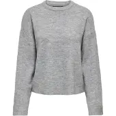 ONLY Rundhalspullover "ONLSIMONI L/S O-NECK PULLOVER KNT NOOS" Materialmix, regular fit
