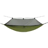 Grand Canyon Hängematte BASS MOSQUITO HAMMOCK – Ultraleichte Outdoor Hängematte mit Moskitonetz, 320 x 150 cm, bis 150 kg, inkl. Karabiner, Gurte & Baumschoner, kompakt & robust für Camping & Trekking