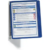 Durable Vario Wall 5 Wandhalter-SET ink. Sichttafeln, blau