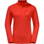 Jack Wolfskin Halb-gezipptes Fleece für Damen Kolbenberg (GT)