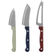 Nicolas Vahé Cheese knives, NVCheese Knives, WhiteBlueRed