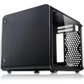 RAIJINTEK METIS EVO TGS, Mini Tower, PC, Schwarz, Mini-ITX, Aluminium, SPCC, Gehärtetes Glas, 13,5 cm