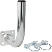 Extralink L200 Halterung Halter Balkonhalterung Balkongriff Stahlbalkonhalterung Winkelhalterung 200mm, mit U-Bügeln M8, Stahl, verzinkt