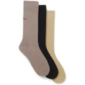 HUGO Dreierpack Socken in normaler Länge mit Logos Grösse 39-42