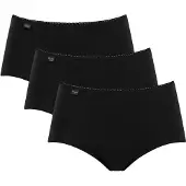 Sloggi Midislip "24/7 Cotton" Spitze, blickdicht, weiche Baumwollmischung