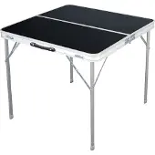Linder Exclusiv GmbH Linder Exclusiv Camping Klapptisch aus Aluminium mit Tragegriff 80x80x70 cm