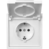 McPower Schutzkontakt-Steckdose Shallow 250V/16A UP IP44 Steckanschluss