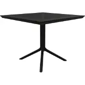 CLP Gartentisch Lenval 80 x 80 cm robust & wetterfest schwarz