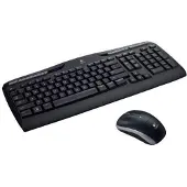 Logitech MK330, Volle Größe (100%), Kabellos, RF Wireless, QWERTY, Schwarz, Maus enthalten