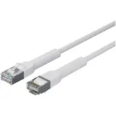 Lanview LV-6AFTP-FLEX-ANG-0025W, 0,25 m, Cat6a, U/FTP (STP), RJ-45, RJ-45, Weiß