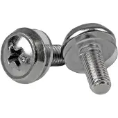 StarTech.com .com 100er-Pack M5 12mm Rackschrauben Set für 19 und 10 Zoll Serverracks, Netzwerkschränke und Gehäuse, Silber, TAA, Schraube, Edelstahl, 100 Stück(e), 449 g