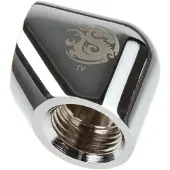 Bitspower Adapter 90 Grad G1/4 Zoll IG auf G1/4 Zoll IG - silber glänzend