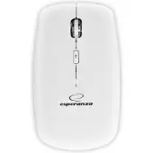 Esperanza EM120W, Optisch, RF Wireless, 2400 DPI, Grau, Weiß