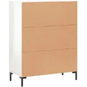 vidaXL Sideboard Hochglanz-Weiß 69,5x34x90 cm Holzwerkstoff