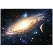 WALLARENA FOTOTAPETE Kinderzimmer Galaxie Kosmos Kindertapete 400x280
