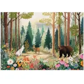 WALLARENA FOTOTAPETE Kinderzimmer Wald Bäume 250x175