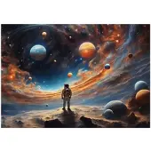 WALLARENA FOTOTAPETE Kinderzimmer Planeten Kosmos Tapete 400x280