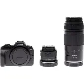 Canon EOS R100 + RF-S 18-45mm F4.5-6.3 IS STM Lens + RF 75-300mm F4-5.6 Lens, 24,1 MP, 6000 x 4000 Pixel, CMOS, 4K Ultra HD, 309 g, Schwarz