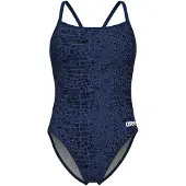 Arena Badeanzug, Damen Snakeskin Challeng Back