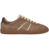 Tamaris Damen Sneaker aus Leder in Natur mit Schnürung, Größe 38