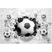 WALLARENA FOTOTAPETE Fußball Kinderzimmer Vliestapete Tapete 200x140