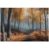 WALLARENA FOTOTAPETE 3D Effekt Wald Natur Bäume Tapete Wohnzimmer 200x140