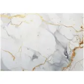 WALLARENA FOTOTAPETE Marmor Abstraktion Gold Weiß Wohnzimmer Vliestapete 200x140