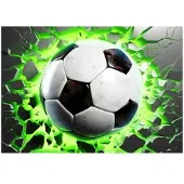 WALLARENA FOTOTAPETE Fußball Kinderzimmer Vliestapete Tapete 350x250