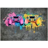 WALLARENA FOTOTAPETE Kinderzimmer Junge Gaming Vlies Tapete Kinder 300x210