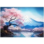 WALLARENA FOTOTAPETE Berge Aquarell Vlies Tapete Wohnzimmer 350x250