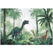 WALLARENA FOTOTAPETE Kinderzimmer Junge Dinosaurier Vlies Tapete 250x175