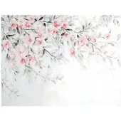 WALLARENA FOTOTAPETE Blumen Blätter Grün Schlafzimmer 400x280