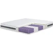 11.11 SRLS The White Stone Matratze Taschenfederkern und Memory 80x195 20 cm | Mittel-fest, selbstanpassend, orthopädisch | Allergikerfreundlicher und atmungsaktiver Bezug