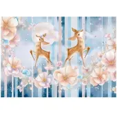 WALLARENA FOTOTAPETE Mädchen Kinderzimmer Blumen Tiere 400x280