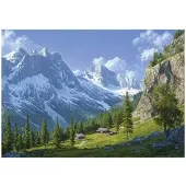 WALLARENA FOTOTAPETE 3D Effekt Berge Landschaft Wohnzimmer 250x175