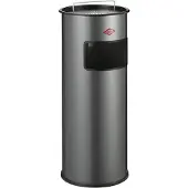 Wesco Standascher 50 in SILBER inklusive Abfallvolumen 50 Liter / Mülleimer / Ascher