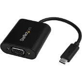 StarTech.com .com USB-C auf VGA Adapter - mit Präsentations Mode Switch - 1920x1200, USB Typ-C, VGA-Ausgang (D-Sub), 2048 x 1280 Pixel
