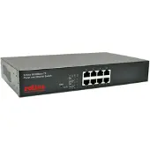 Roline PoE Fast Ethernet Switch, 8 Port, (8x PoE), 19-Zoll-Einbau