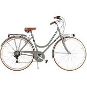 VELOmarche Via Veneto City-Bike Condorino Lady 28" 6V, Farbe: Grau Gallante